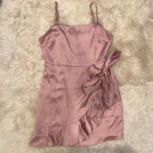 Pink Satin Dress - The Impeccable Pig